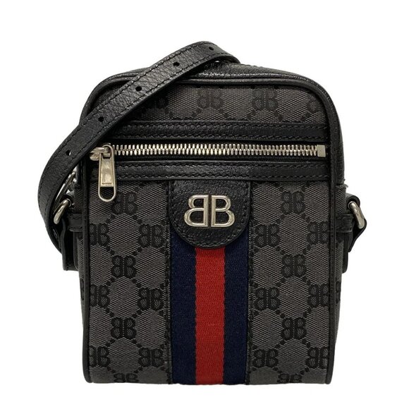 Auth BALENCIAGA The Hacker Shoulder Zip Bag - Picture 1 of 16